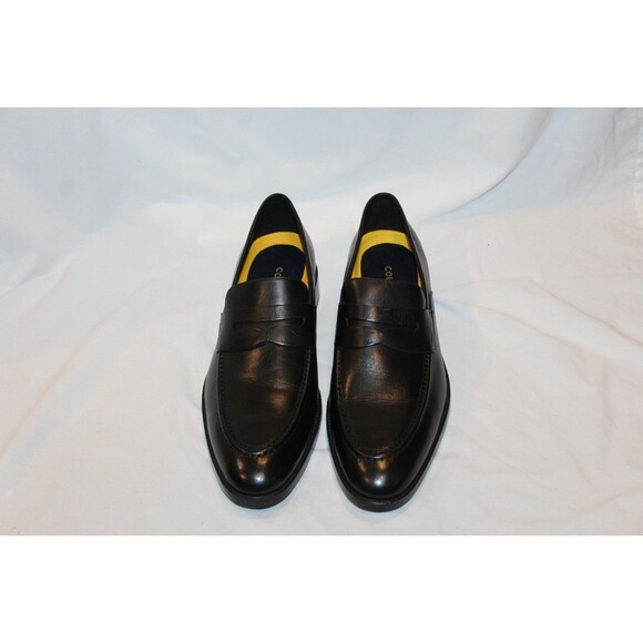 COLE HAAN MEN\'S HAWTHORNE LEATHER PENNY LOAFERS BLACK NEW 11 $180 main image 6